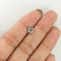 Natural Loose Round Milky Grey Color Diamond 1.09 CT 5.80 MM Round Shape Brilliant Cut Diamond L8170
