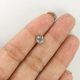 Natural Loose Round Milky Grey Color Diamond 1.09 CT 5.80 MM Round Shape Brilliant Cut Diamond L8170