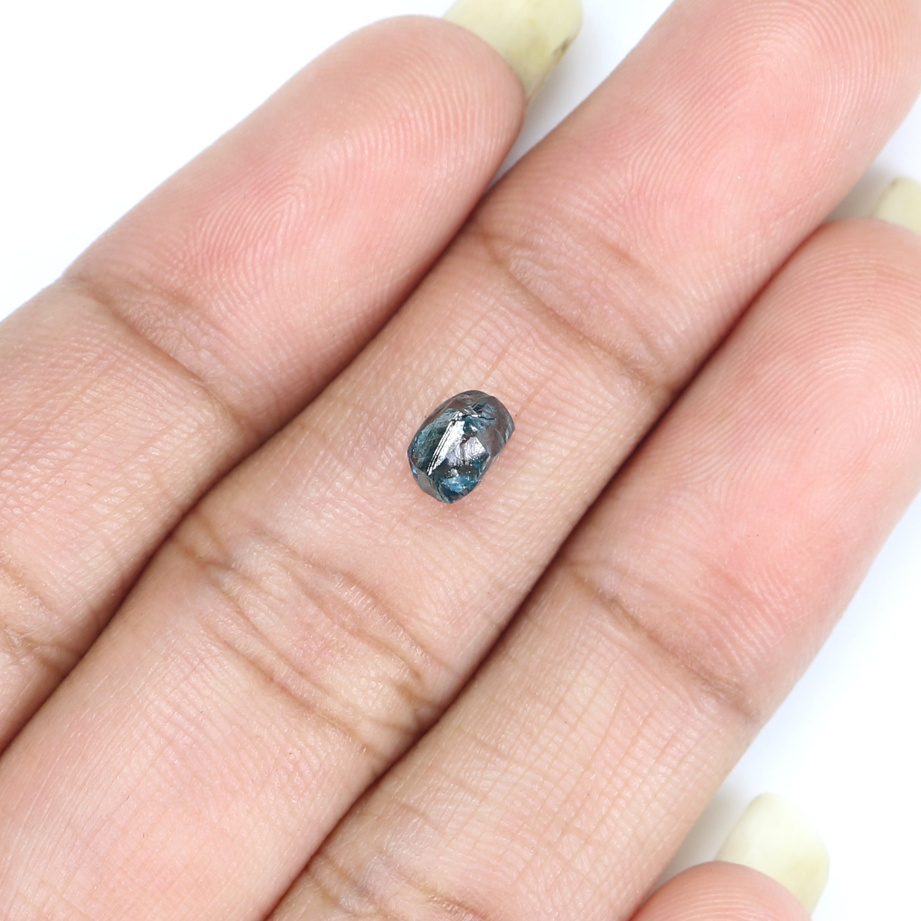 0.82 CT Natural Loose Rough Shape Diamond Blue Color Rough Cut Diamond 5.55 MM Natural Loose Blue Diamond Rough Irregular Cut Diamond LQ2372