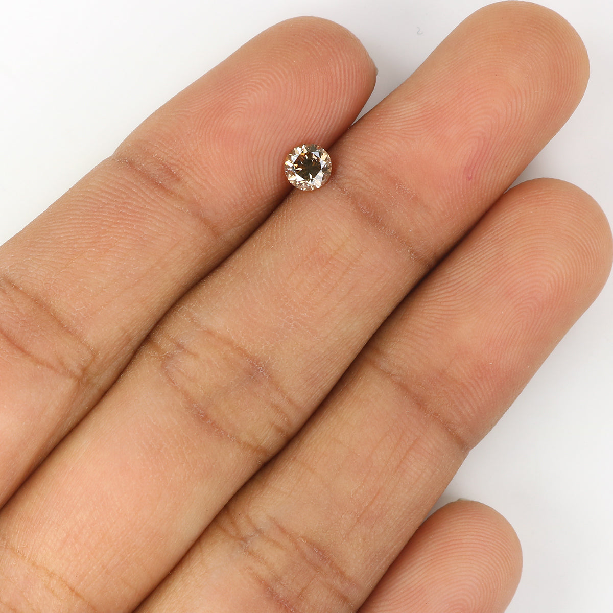 0.32 Ct Natural Loose Round Shape Diamond Brown Color Round Cut Diamond 4.25 MM Natural Loose Brown Color Round Brilliant Cut Diamond LQ838