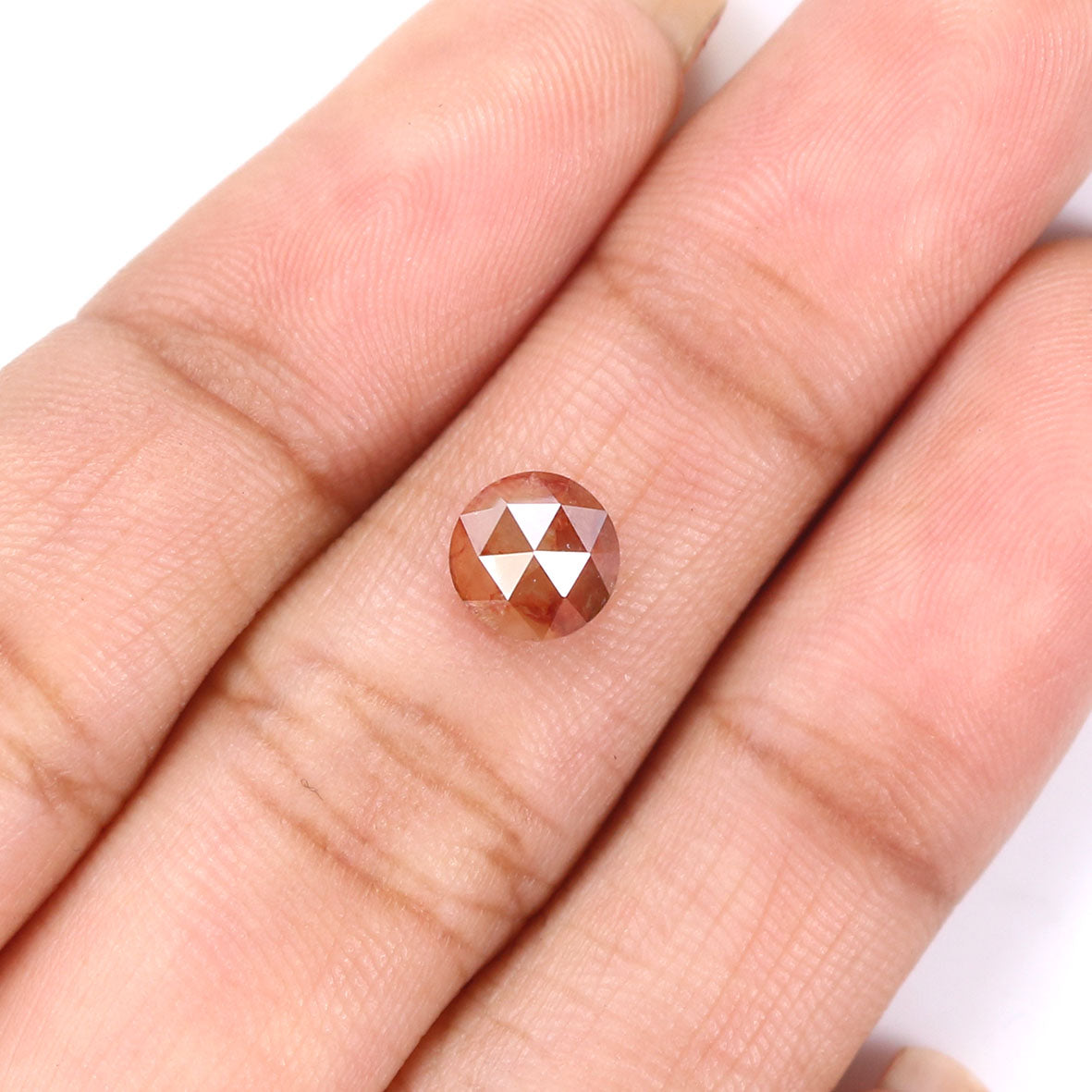 1.15 CT Natural Loose Round Rose Cut Diamond Brown Color Round Shape Diamond 6.15 MM Natural Loose Brown Color Round Rose Cut Diamond LQ8862
