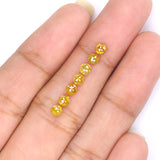 Natural Loose Rose Cut Brown Yellow Diamond Color 1.31 CT 3.10 MM Round Rose Cut Shape Diamond L9280