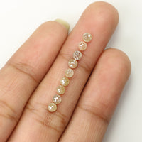 Natural Loose Round Rose Cut Grey Brown Color Diamond 1.27 CT 3.00 MM Round Rose Cut Shape Diamond L6347