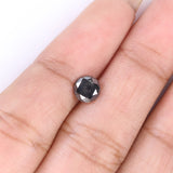0.83 CT Natural Loose Round Shape Diamond Black Grey Color Round Cut Diamond 5.70 MM Salt And Pepper Round Brilliant Cut Diamond QL2168
