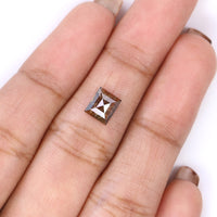Natural Loose Square Diamond Brown Color 0.85 CT 6.30 MM Square Shape Rose Cut Diamond L7436