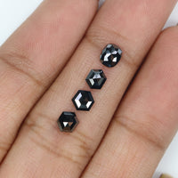 Natural Loose Mix Shape Black Color Diamond 1.02 CT 4.67 MM Mix Shape Rose Cut Diamond KDL2688