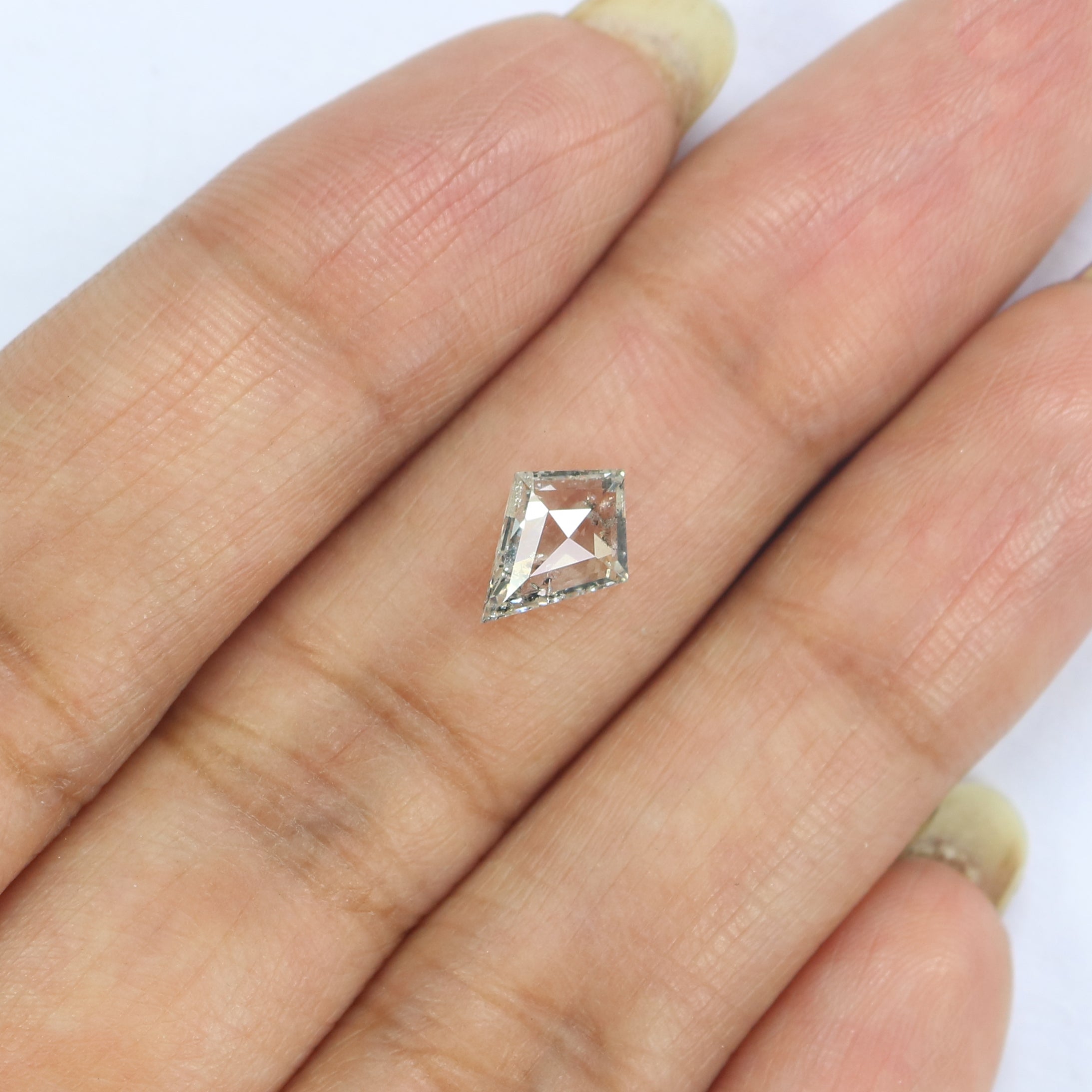 0.77 CT Natural Loose Kite Shape Diamond White - G Color Kite Cut Diamond 8.80 MM Natural Diamond White - G Kite Rose Cut Diamond QL2681