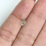 Natural Loose Pear Grey Color Diamond 0.36 CT 5.40 MM Pear Shape Rose Cut Diamond KR117