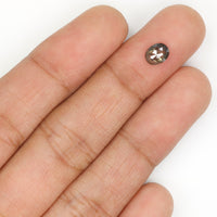 0.58 Ct Natural Loose Diamond, Oval Diamond, Black Diamond, Grey Diamond, Salt and Pepper Diamond, Antique Diamond, Real Diamond, KDL614