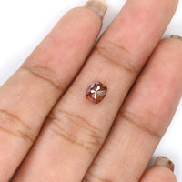 Natural Loose Cushion Brown Color Diamond 0.58 CT 5.40 MM Cushion Shape Rose Cut Diamond KR2501