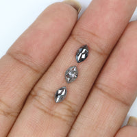 Natural Loose Marquise Diamond, Salt And Pepper Marquise Diamond, Natural Loose Diamond, Rose Cut Diamond, 0.84 CT Marquise Shape L2729