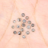 Natural Loose Round Rose Cut Grey Brown Color Diamond 1.14 CT 2.00 MM Round Rose Cut Shape Diamond KR1386