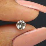 0.42 Ct Natural Loose Diamond, White Diamond, Round Diamond, Round Brilliant Cut Diamond, Sparkling Diamond, Rustic Diamond L027