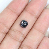 Natural Loose Cushion Black Color Diamond 1.31 CT 6.80 MM Cushion Shape Rose Cut Diamond L7640