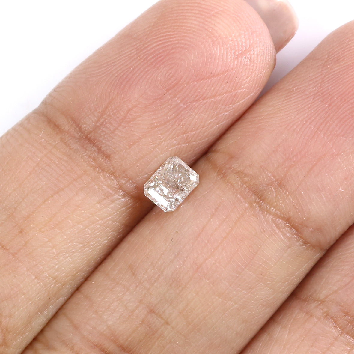 0.54 CT Natural Loose Emerald Shape Diamond Grey Color Emerald Cut Diamond 4.60 MM Natural Yellow Color Emerald Brilliant Cut Diamond LQ7413