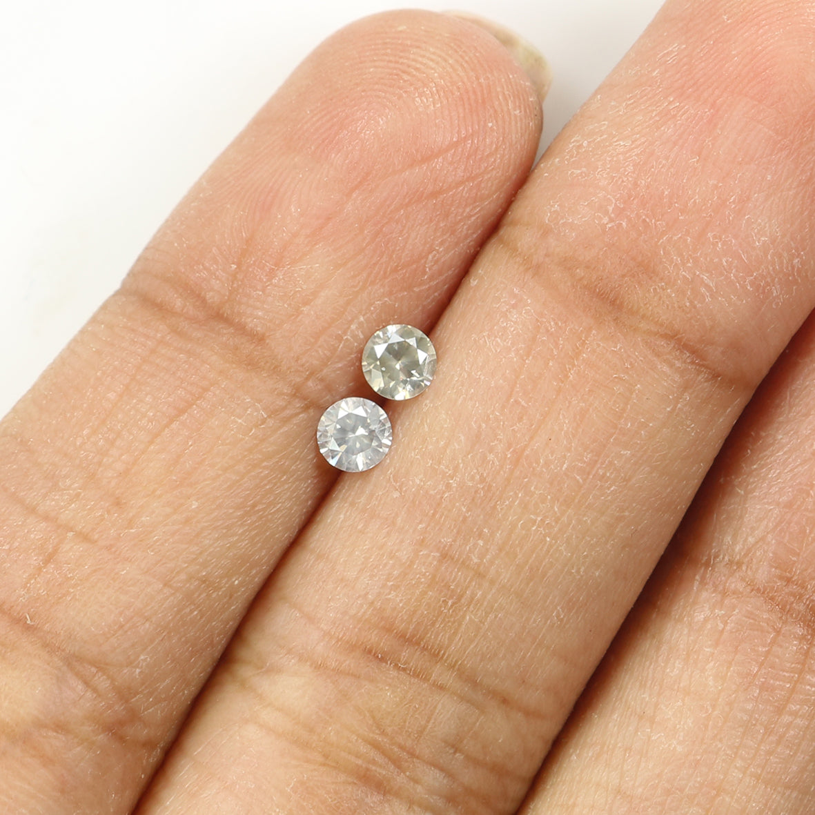 0.36 Ct Natural Loose Round Cut Pair Diamond Light Yellow Color Round Cut Diamond 3.60 MM Natural Diamond Round Brilliant Cut Diamond KQ2473