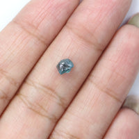 Natural Loose Rough Blue Color Diamond 0.81 CT 5.25 MM Rough Irregular Cut Diamond L2334