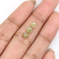 Natural Loose Rose Cut Yellow Color Diamond 1.65 CT 4.50 MM Round Rose Cut Shape Diamond L9211