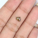 Natural Loose Shield Brown Color Diamond 0.66 CT 5.10 MM Shield Shape Rose Cut Diamond L369
