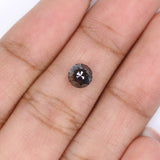 Natural Loose Rose Cut Black Color Diamond 0.98 CT 5.50 MM Round Rose Cut Shape Diamond L063