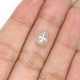 Natural Loose Pear Diamond Grey Color 1.68 CT 7.80 MM Pear Shape Rose Cut Diamond KDL2119