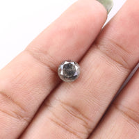 Natural Loose Round Brilliant Cut Diamond Black Grey Color 1.20 CT 5.90 MM Round Shape Diamond L8572