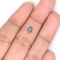 Natural Loose Marquise Salt And Pepper Diamond Black Grey Color 0.39 CT 5.70 MM Marquise Shape Rose Cut Diamond L8833