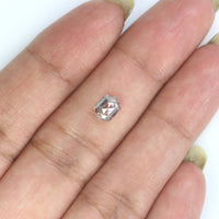 Natural Loose Hexagon Diamond White - G Color 0.84 CT 6.20 MM Hexagon Shape Rose Cut Diamond KDL2687