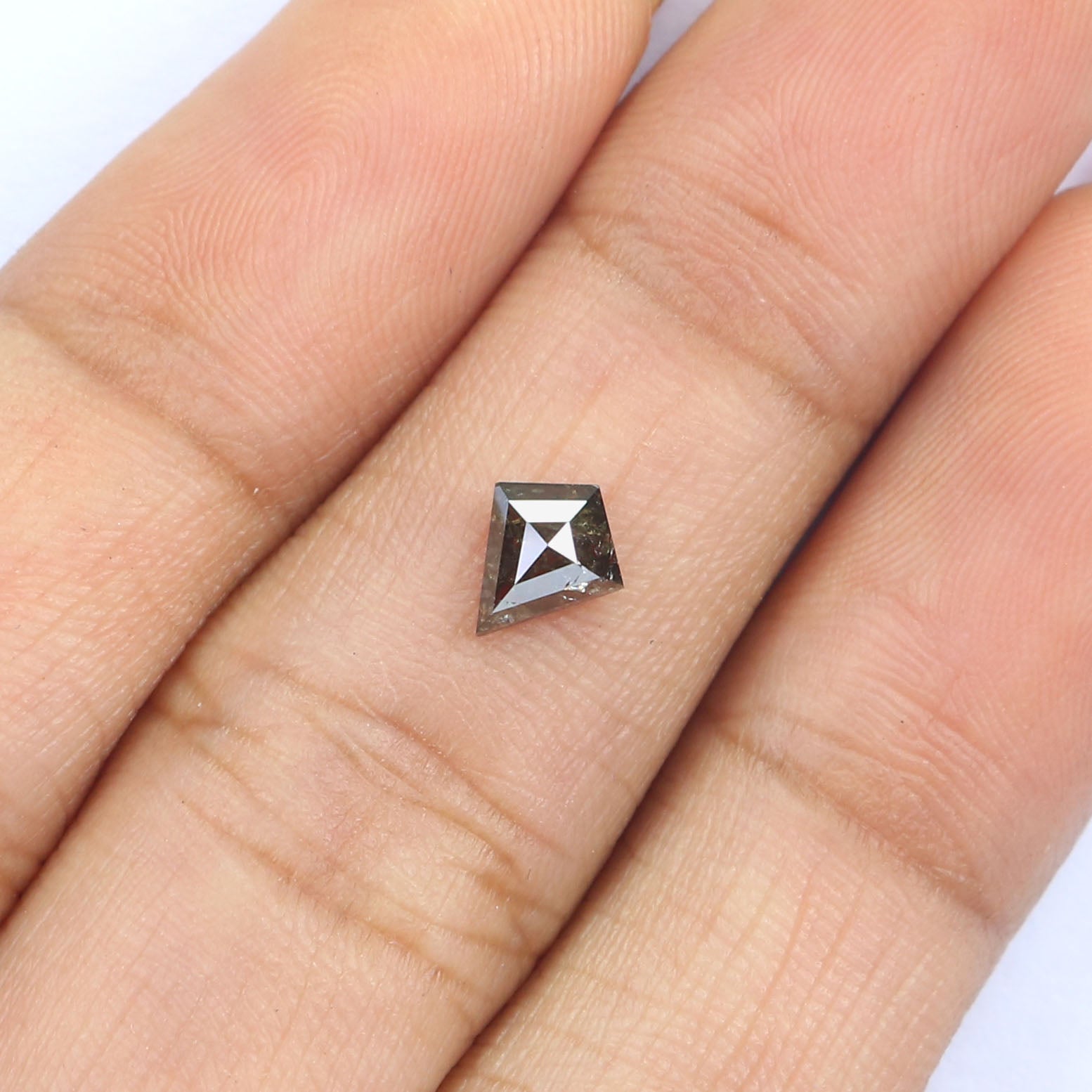 0.48 CT Natural Loose Kite Shape Diamond Brown Color Kite Shape Diamond 6.25 MM Natural Loose Diamond Brown Kite Rose Cut Diamond QL2476