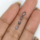 Natural Loose Marquise Diamond, Salt And Pepper Marquise Diamond, Natural Loose Diamond, Rose Cut Diamond, 0.57 CT Marquise Shape L2760