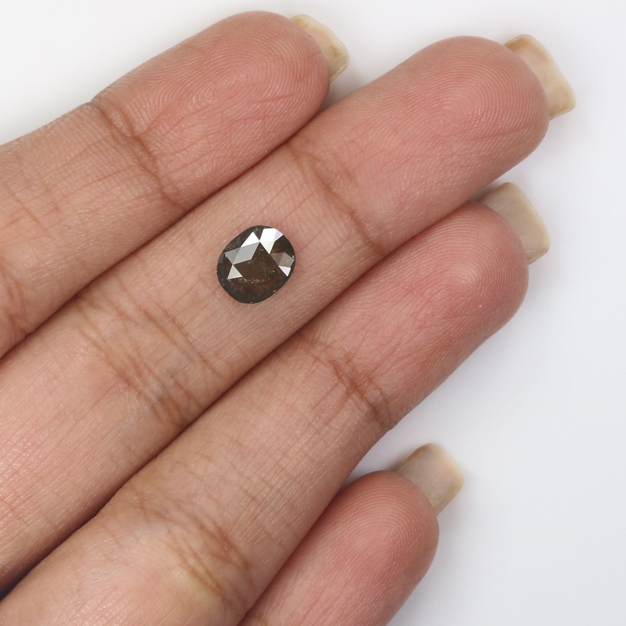 1.01 Ct Natural Loose Oval Shape Diamond Salt And Pepper Oval Cut Diamond 7.40 MM Natural Loose Diamond Oval Shape Rose Cut Diamond LQ1788