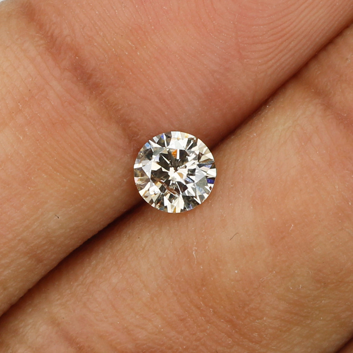 0.426 Ct Natural Loose Round Shape Diamond Brown Color Round Diamond 4.90 MM Natural Loose Brown Color Round Brilliant Cut Diamond LQ5254