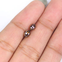 Natural Loose briolette Brown Color Diamond 1.14 CT 4.55 MM Drop Shape Rose Cut Diamond KDL144