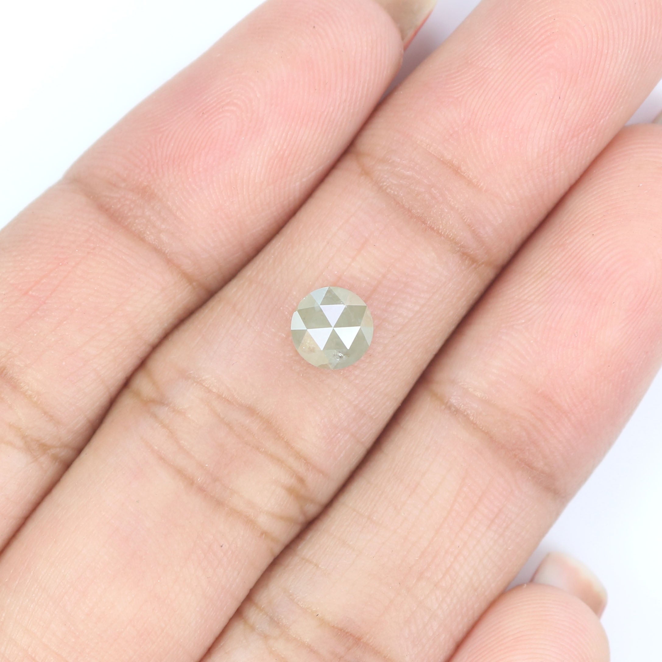 Natural Loose Rose Cut Diamond Grey Color 0.82 CT 5.30 MM Round Rose Cut Shape Diamond KR1902