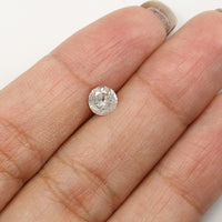 Natural Loose Round White Milky Color Diamond 0.55 CT 5.40 MM Round Shape Brilliant Cut Diamond L7401