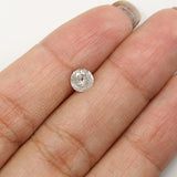 Natural Loose Round White Milky Color Diamond 0.55 CT 5.40 MM Round Shape Brilliant Cut Diamond L7401