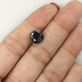 Natural Loose Round Black Color Diamond 3.43 CT 9.00 MM Round Shape Brilliant Cut Diamond KR1999
