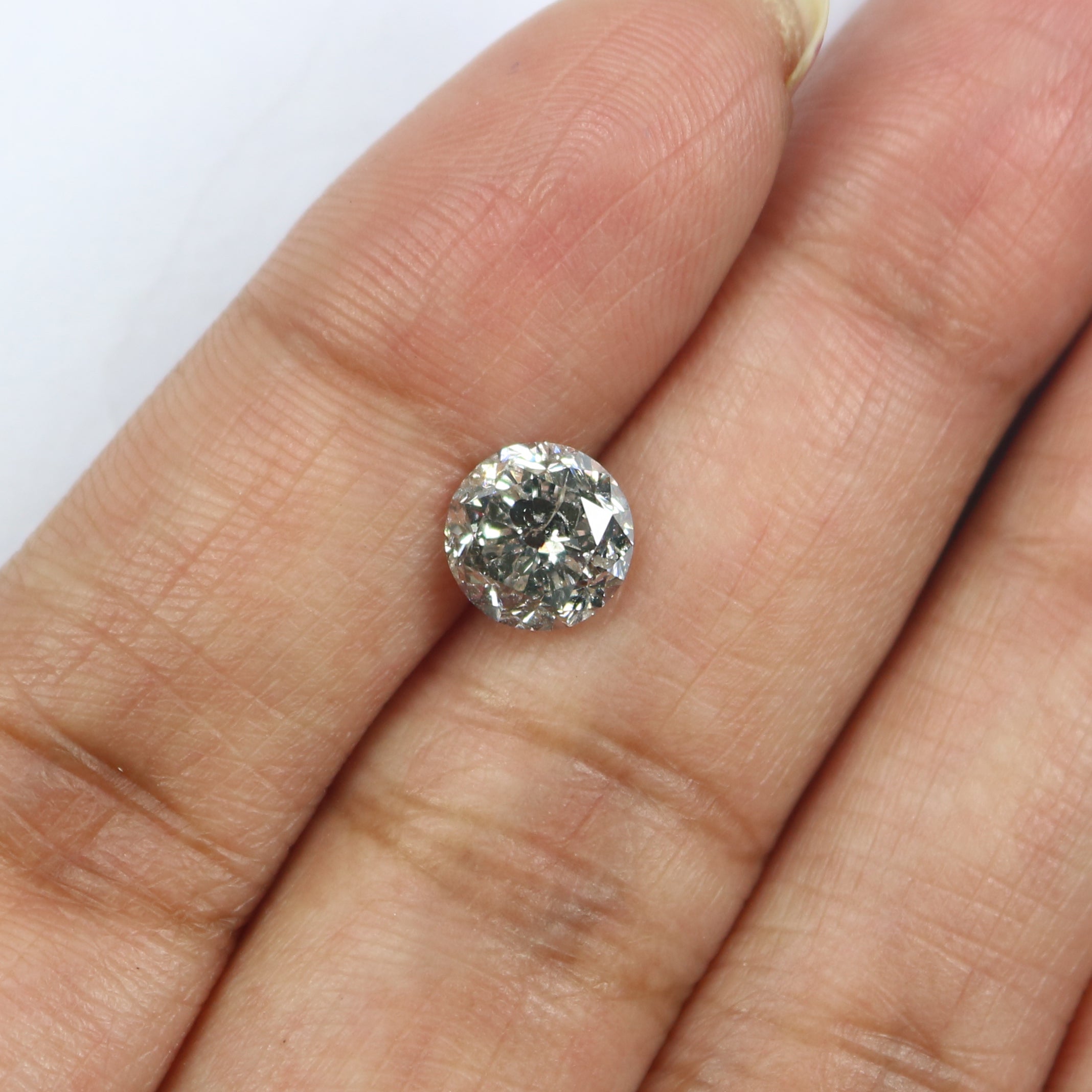 1.55 Ct Natural Loose Round Shape Diamond White - F Color Round Cut Diamond 7.05 MM Natural Loose Diamond Round Brilliant Cut Diamond QL2650
