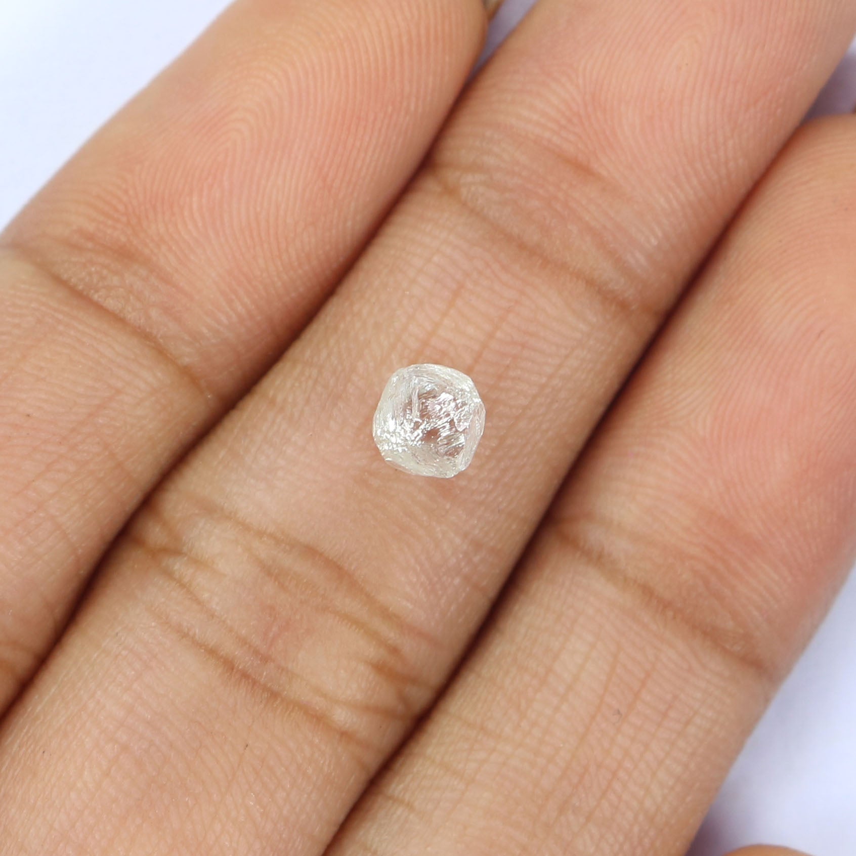 0.96 CT Natural Loose Rough Shape Diamond White-F Color Rough Cut Diamond 5.45 MM Natural White-F Diamond Rough Irregular Cut Diamond QL2473