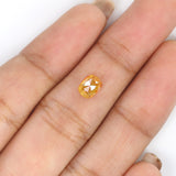 Natural Loose Cushion Yellow Color Diamond 0.93 CT 6.00 MM Cushion Shape Rose Cut Diamond L2154