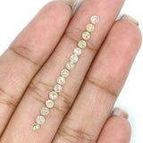 Natural Loose Round Rose Cut Light Yellow Color Diamond 1.28 CT 2.50 MM Round Rose Cut Shape Diamond KR652