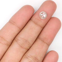 1.13 Ct Natural Loose Diamond, Rose Cut Diamond, Grey Rose Cut, Round Cut Diamond, Rustic Diamond, Round Shape Diamond, L695