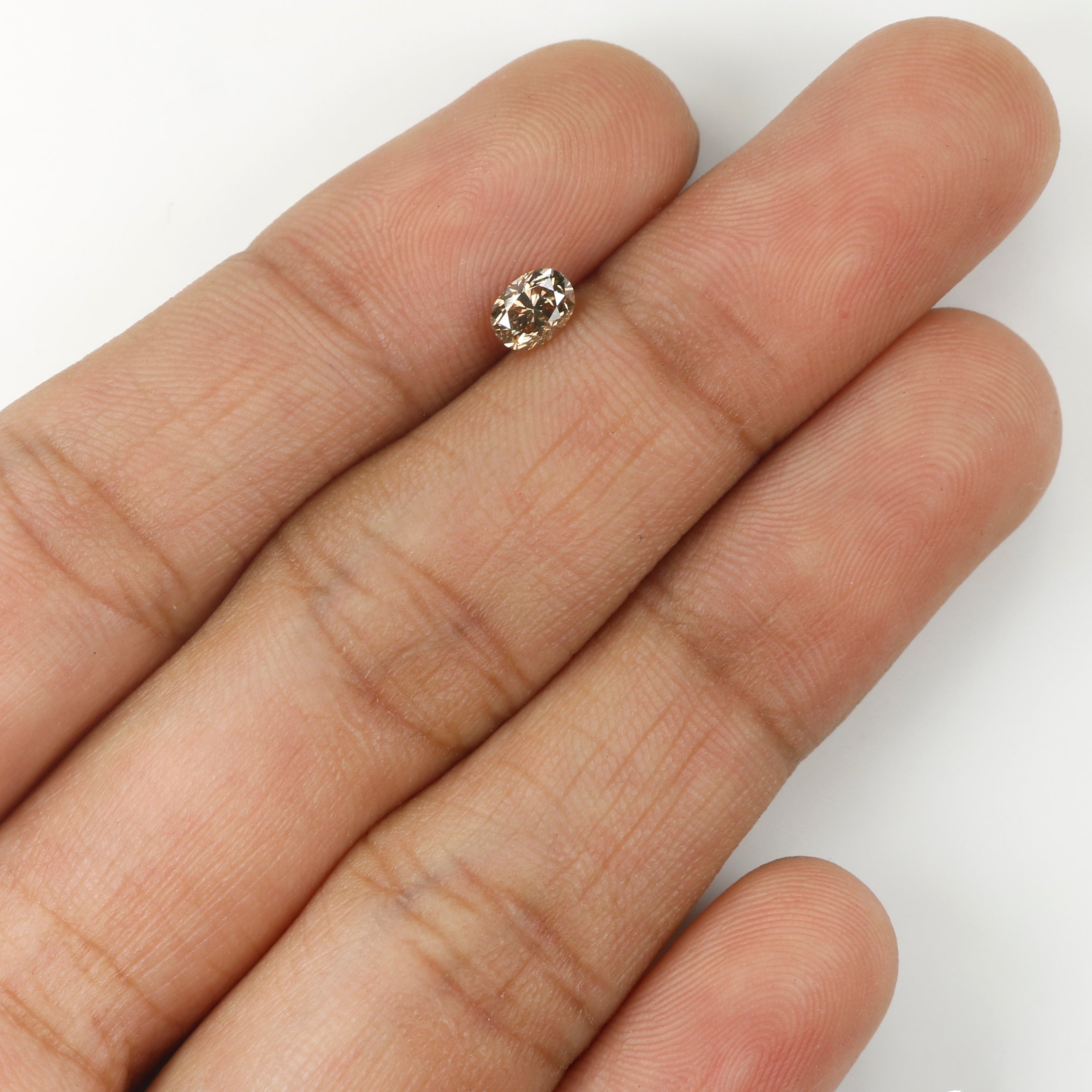 0.33 CT Natural Loose Oval Shape Diamond Brown Color Oval Cut Diamond 4.75 MM Natural Loose Brown Color Oval Brilliant Cut Diamond LQ598