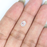 Natural Loose Hexagon Diamond White - G Color 0.79 CT 6.50 MM Hexagon Shape Rose Cut Diamond KDL2587