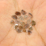 Natural Loose Slice Salt And Pepper Diamond Black Grey Color 2.32 CT 3.95 MM Slice Shape Rose Cut Diamond KR2450