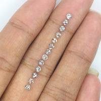 Natural Loose Round Rose Cut Diamond, Salt And Pepper Round Diamond, Natural Loose Diamond, Rose Cut Diamond, 1.21 CT Round Shape KR2648
