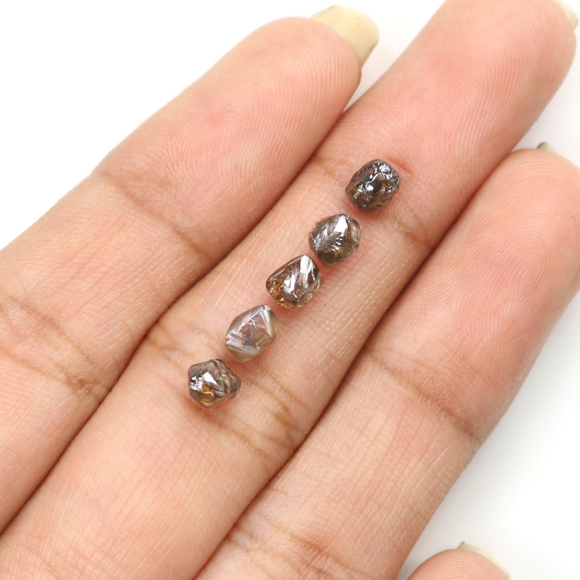 2.44 CT Natural Loose Rough Shape Diamond Dark Brown Color Rough Diamond 4.70 MM Natural Brown Diamond Rough Irregular Cut Diamond QL7971
