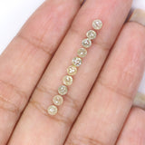 Natural Loose Rose Cut Diamond Grey Color 1.54 CT 2.90 MM Round Rose Cut Shape Diamond KR122