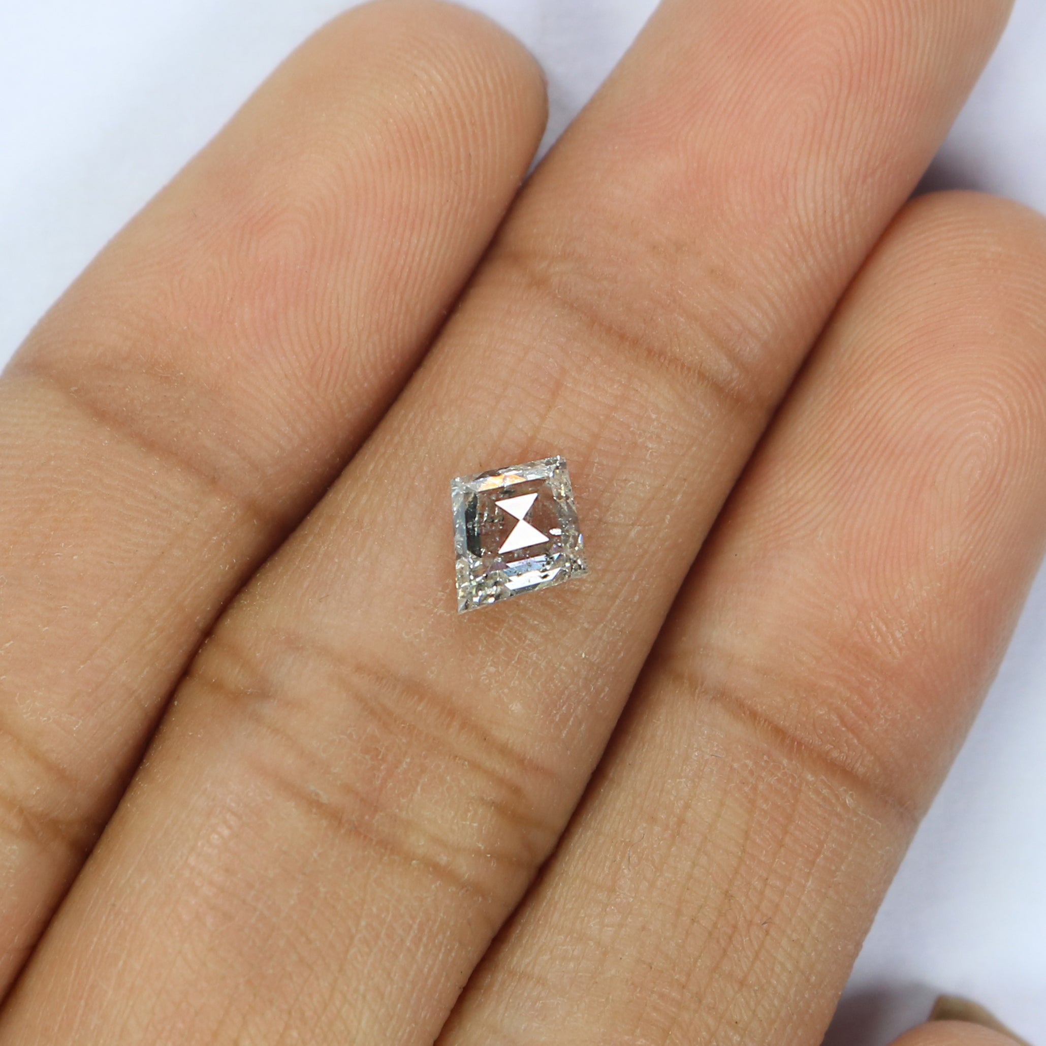 0.83 CT Natural Loose Kite Shape Diamond White - F Color Kite Cut Diamond 7.45 MM Natural Diamond White - F Kite Rose Cut Diamond QL2628