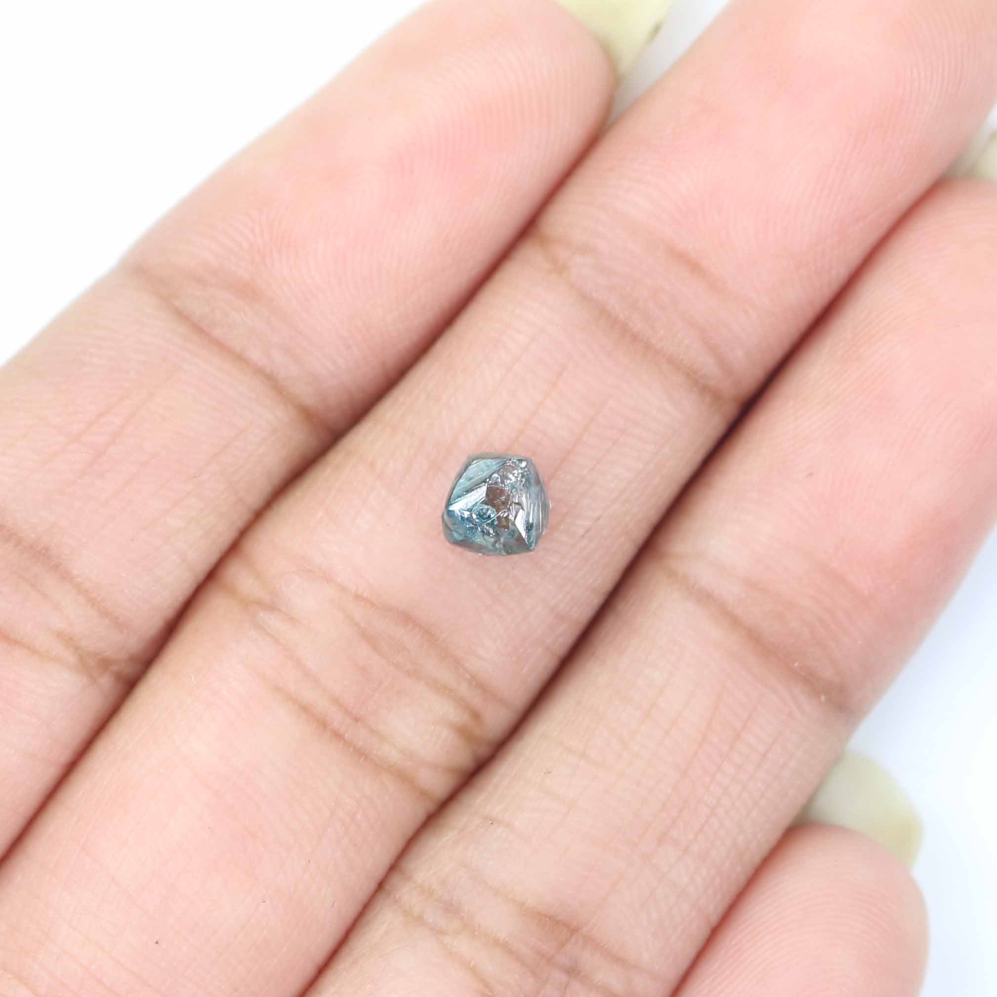 0.94 CT Natural Loose Rough Shape Diamond Blue Color Rough Cut Diamond 5.75 MM Natural Loose Blue Diamond Rough Irregular Cut Diamond QL2360